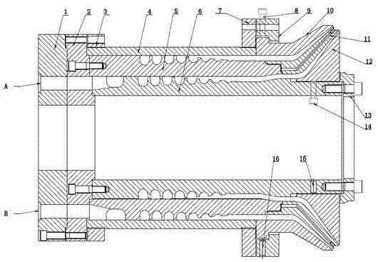 Forming mold for HDPE double-wall corrugated pipes