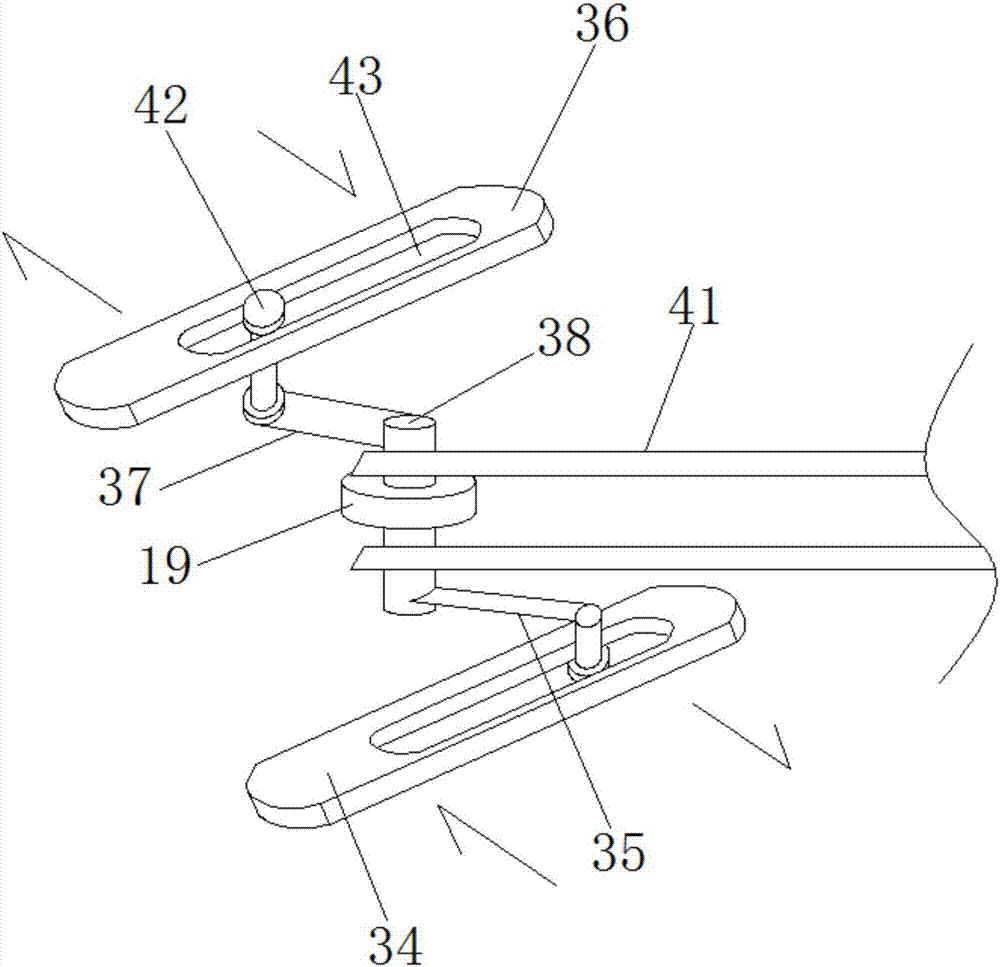 Two-stage linkage vibrating screen device for building screening