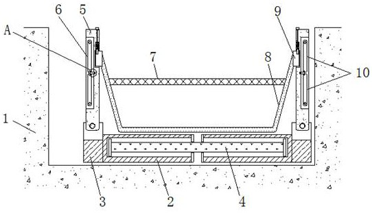 Drainage structure for improving saline-alkali soil and other low-yield fields based on water conservancy improvement method