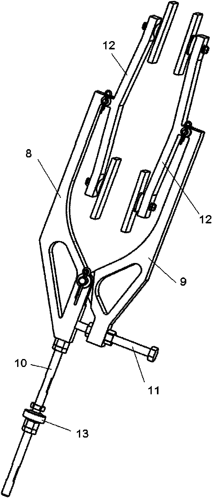 Tool and method for measuring deflection angle of airplane control surface