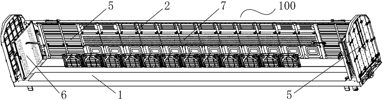 Dual-purpose transport body for railway transport vehicles and general cargoes