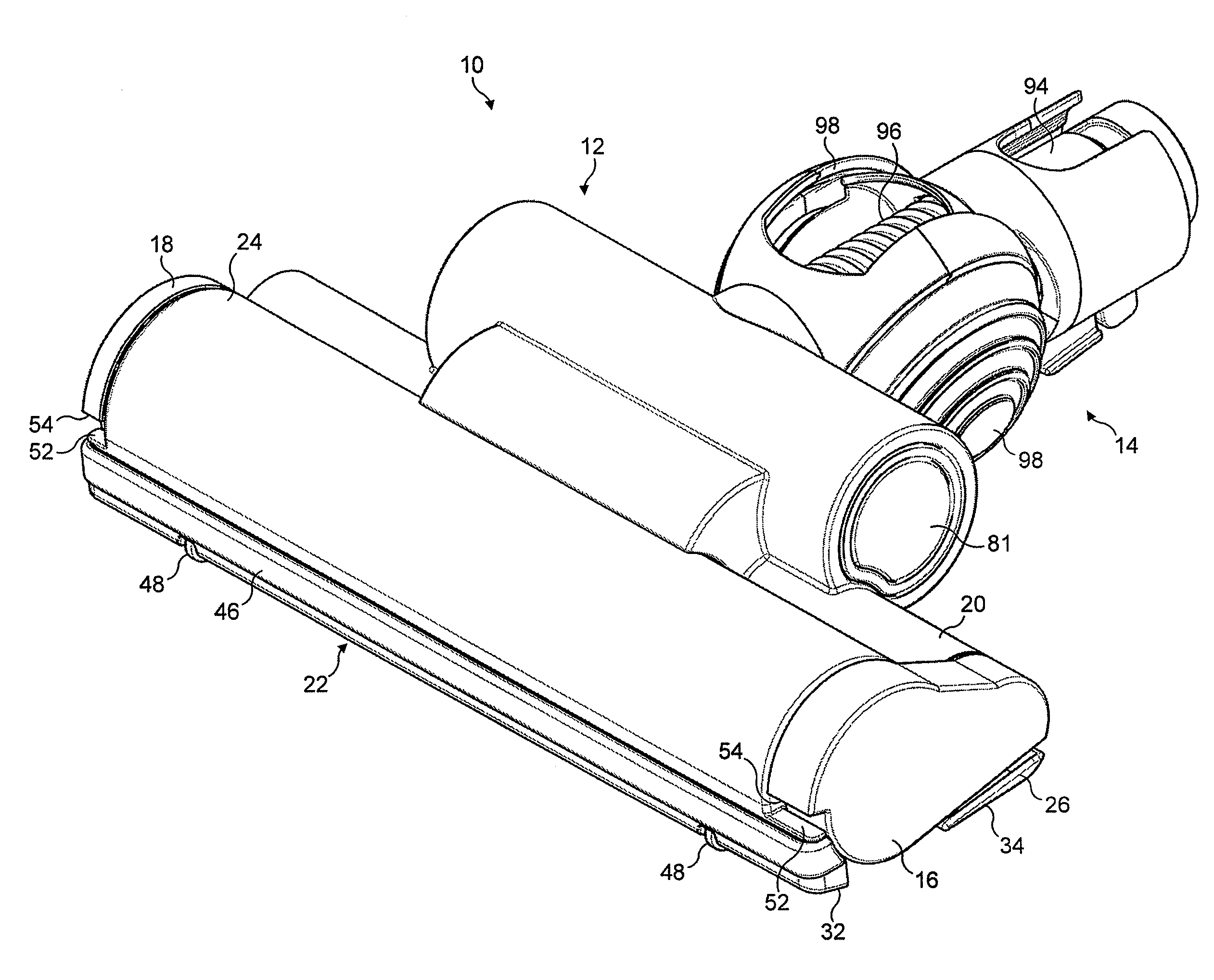 Vacuum cleaning head