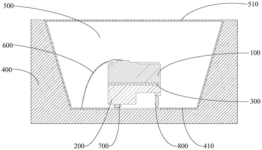 Light-emitting element, lamp bead, display device and light-emitting element packaging method