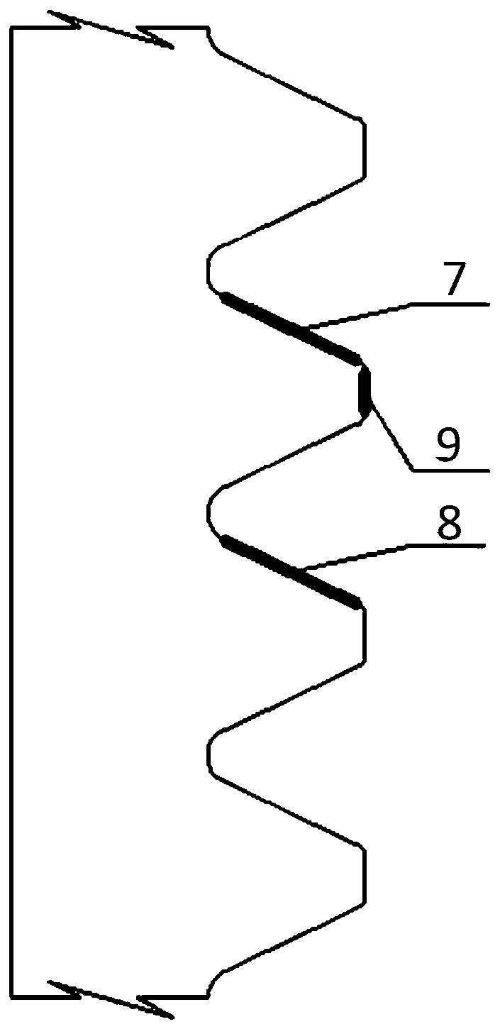 Tooth profile detection die, measurement method, evaluation standard and coping method