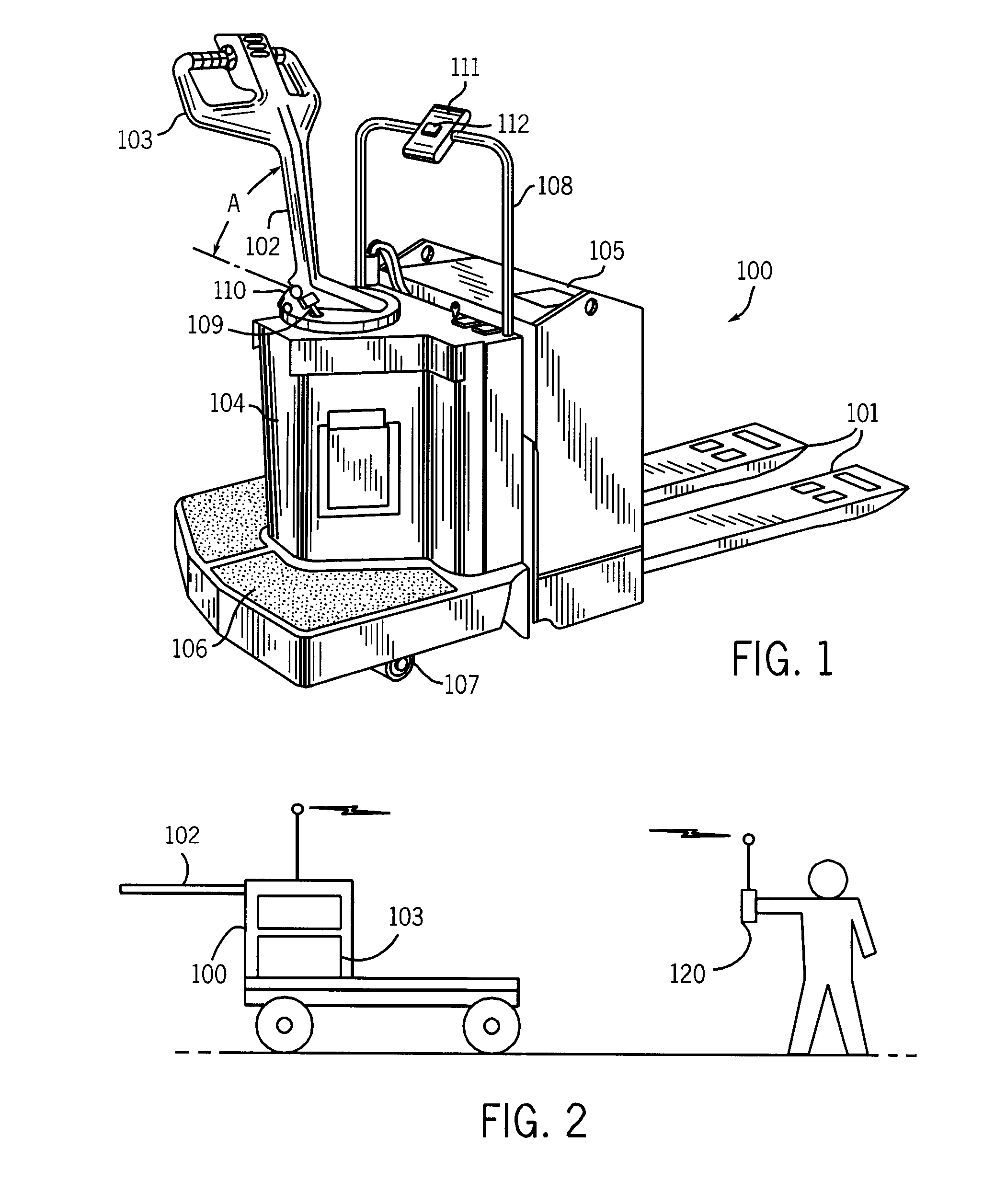 Control system for a pallet truck