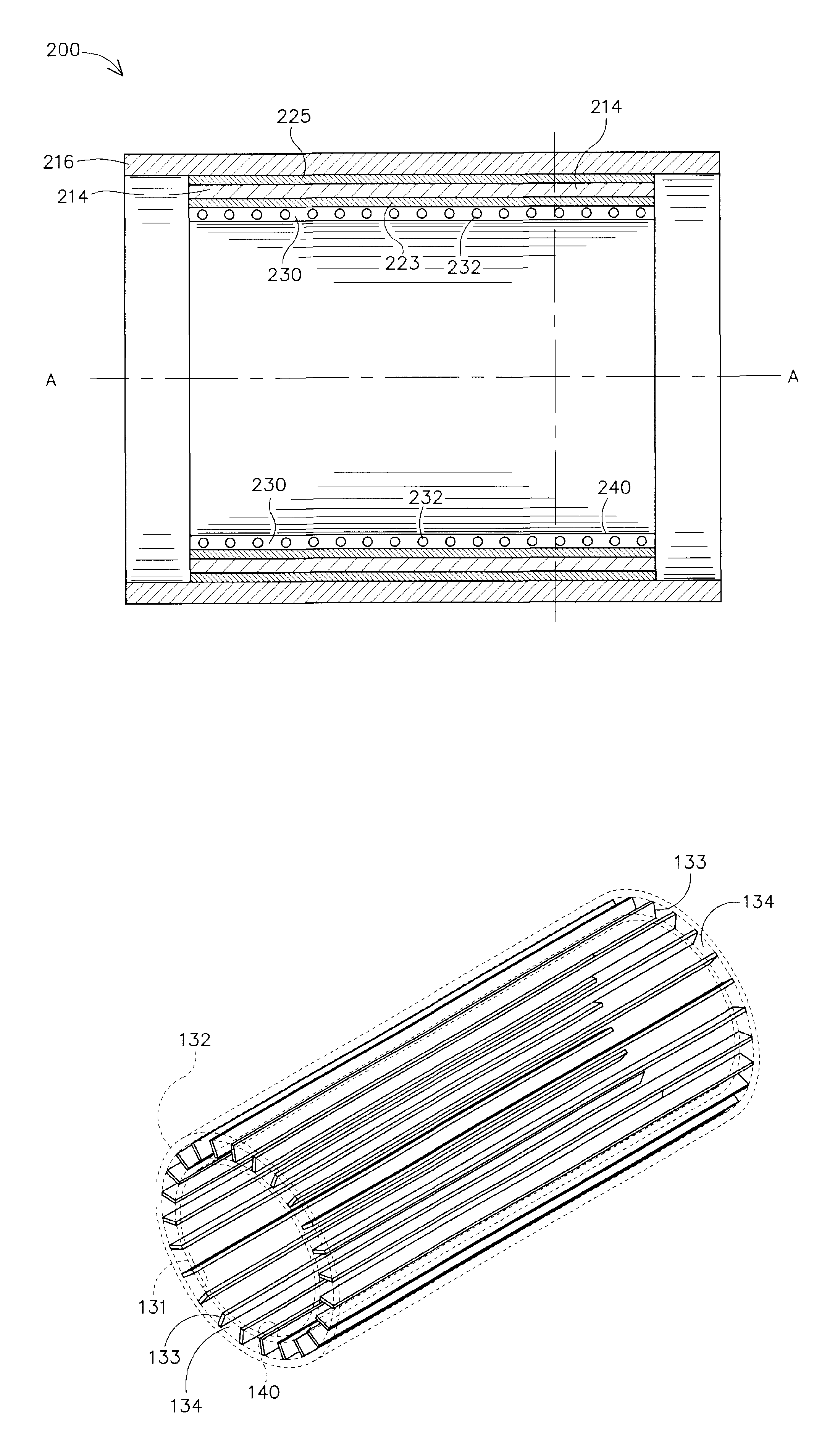 Apparatus for active cooling of an MRI patient bore in cylindrical MRI systems