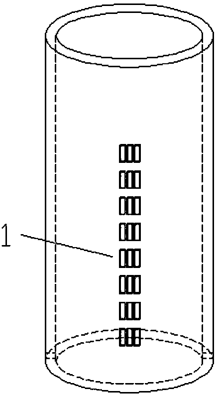 Anti-locking soil body frost heaving test sample tube