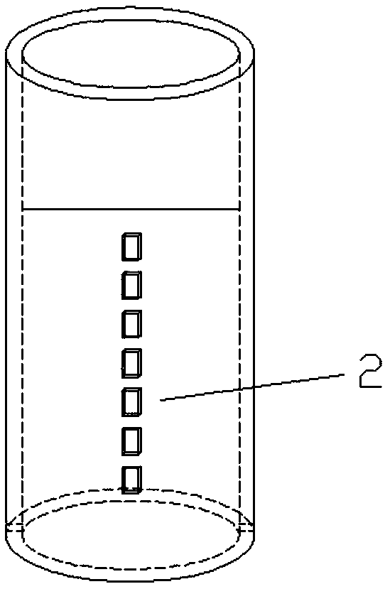 Anti-locking soil body frost heaving test sample tube