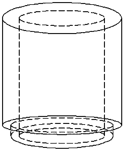 Anti-locking soil body frost heaving test sample tube