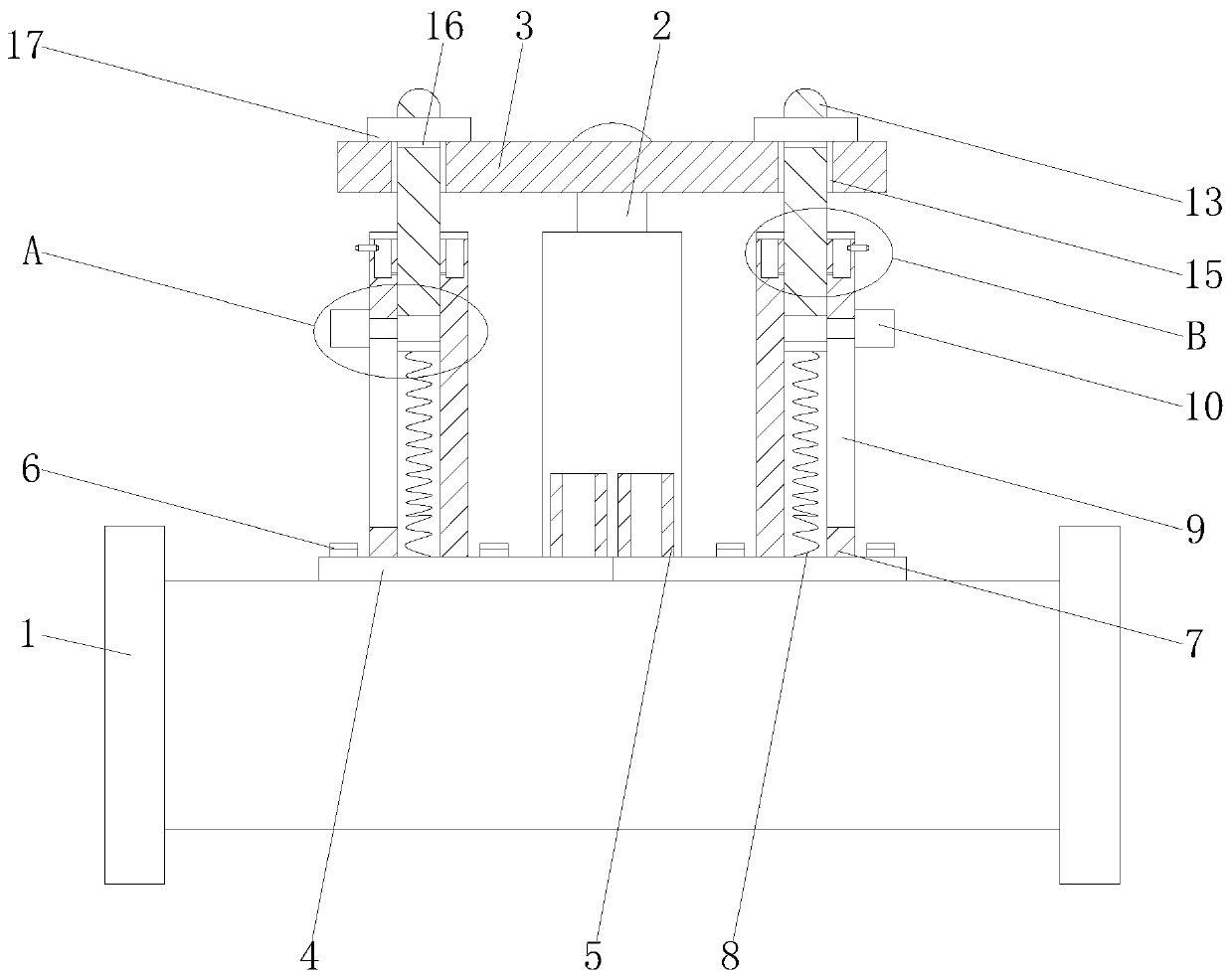 Valve rod retreating prevention device for high-pressure valve