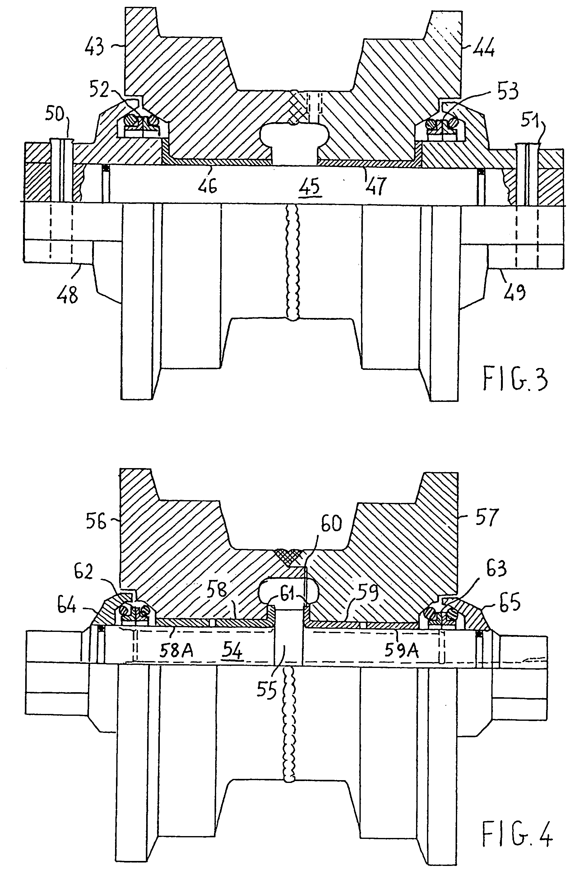 Shaft/roller unit for tracked vehicles