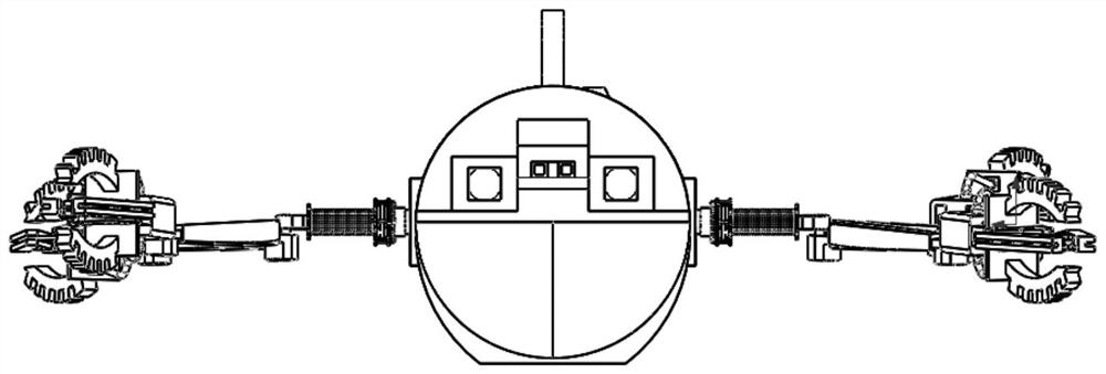 Soft bionic underwater detection robot