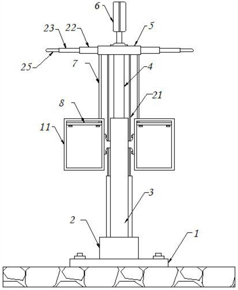 High-wind-resistance self-cleaning intelligent rod based on 5G communication