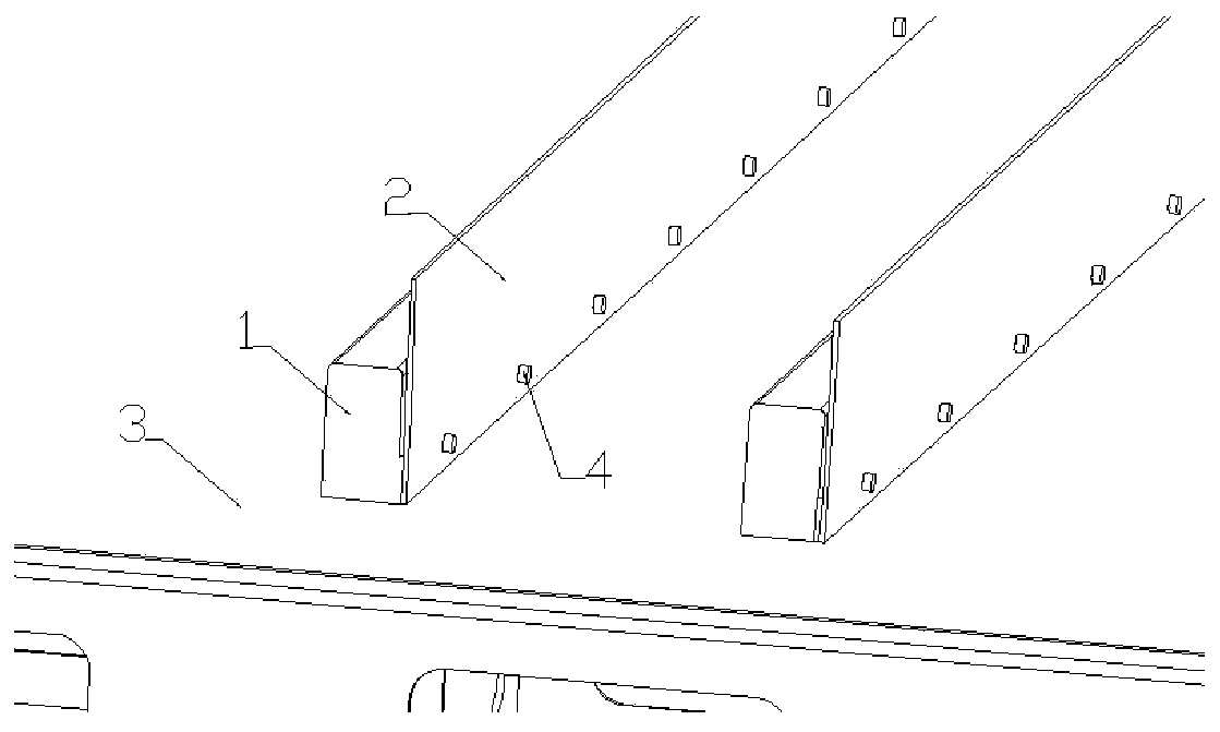 Preparation method of "J" type stiffened wall panel tackified preforms suitable for RFI technology