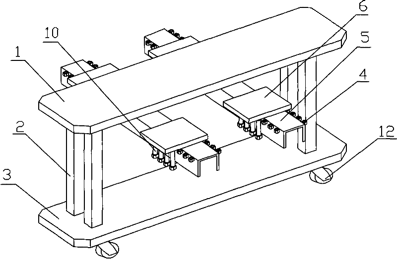 Adjustable transformer core assembly table