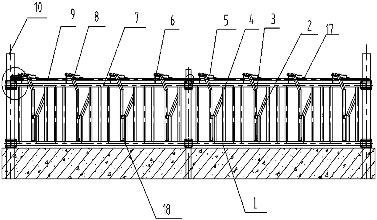 Double-locking-sleeve curved bar neck yoke