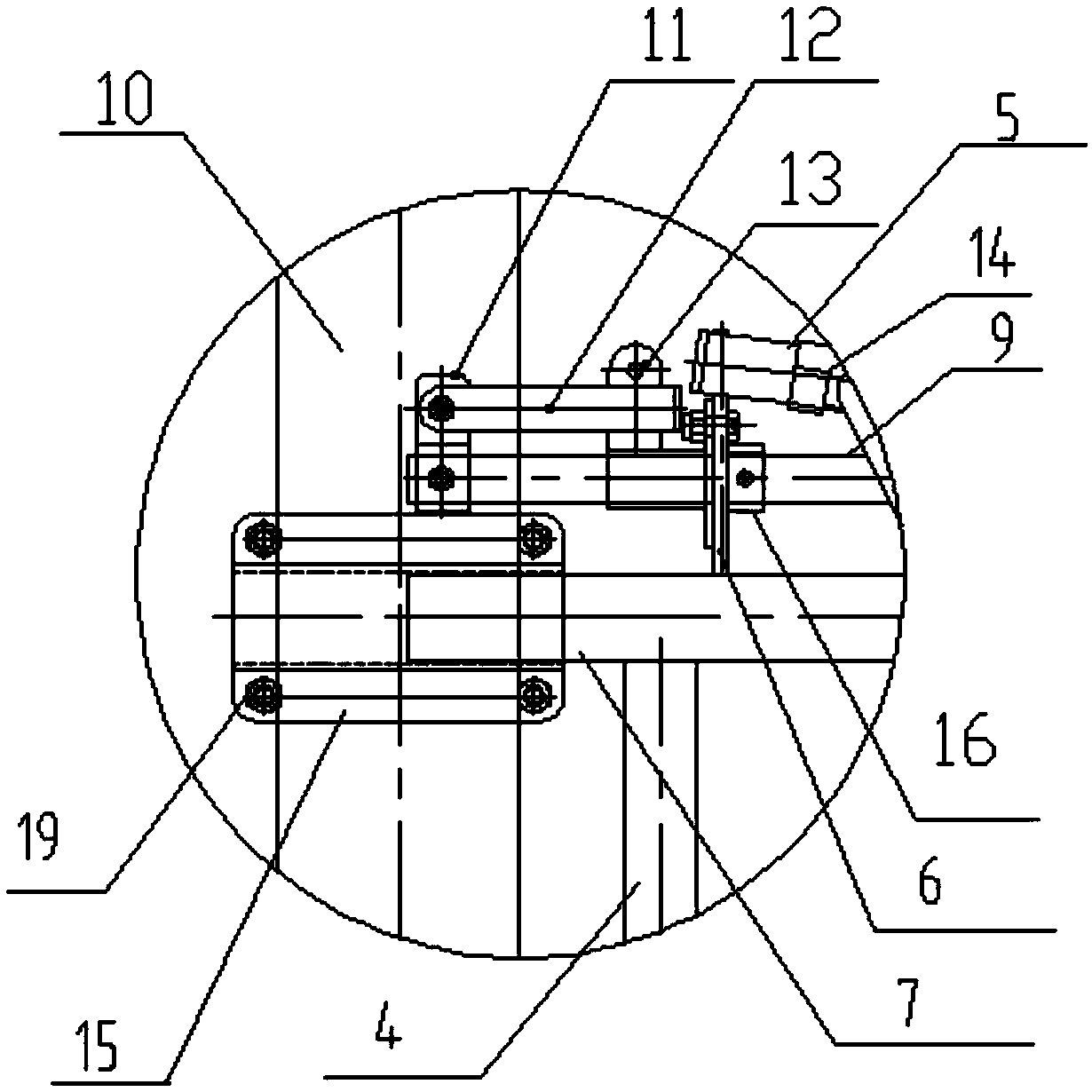 Double-locking-sleeve curved bar neck yoke