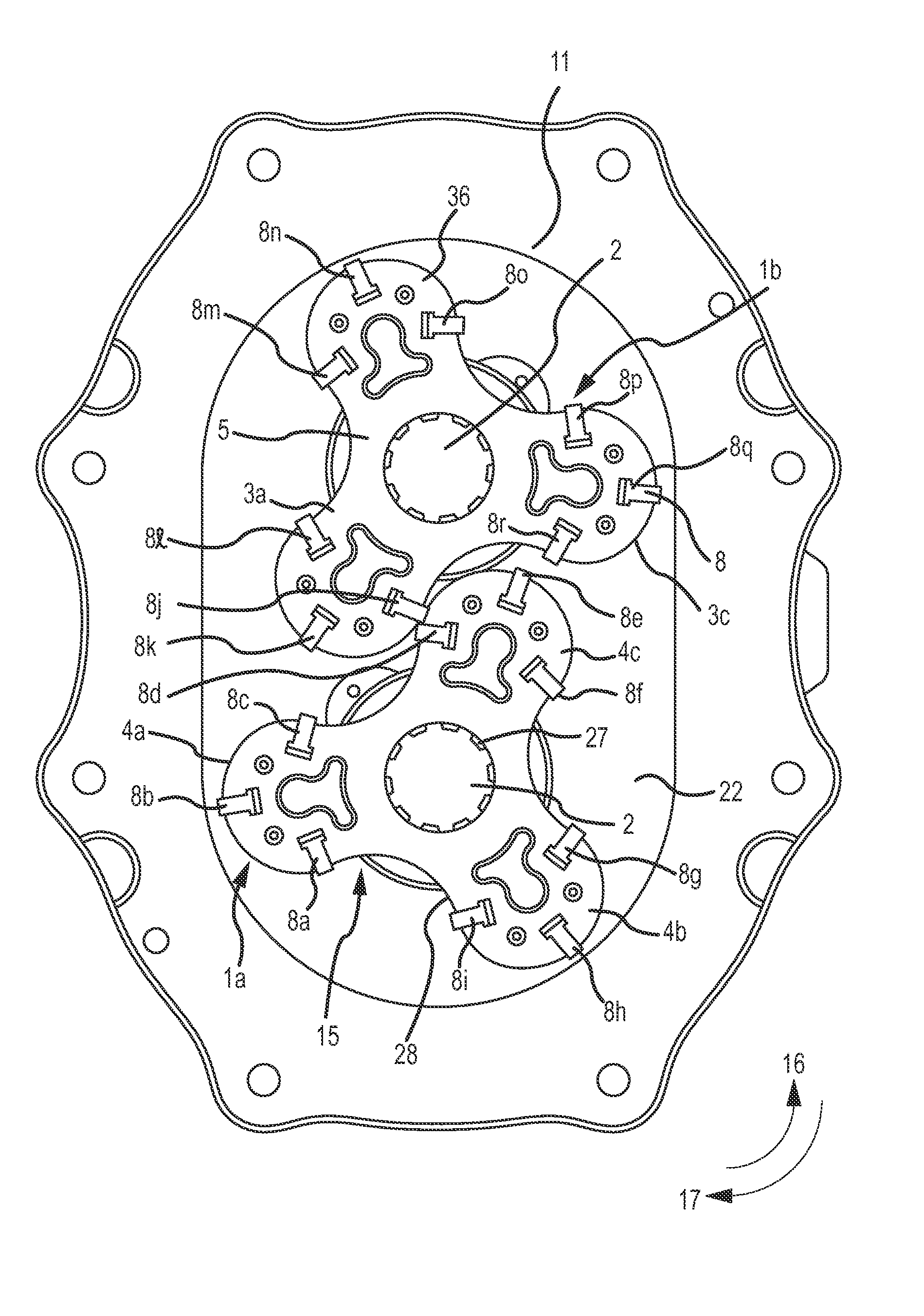 Rotary lobe pump with wiper blades