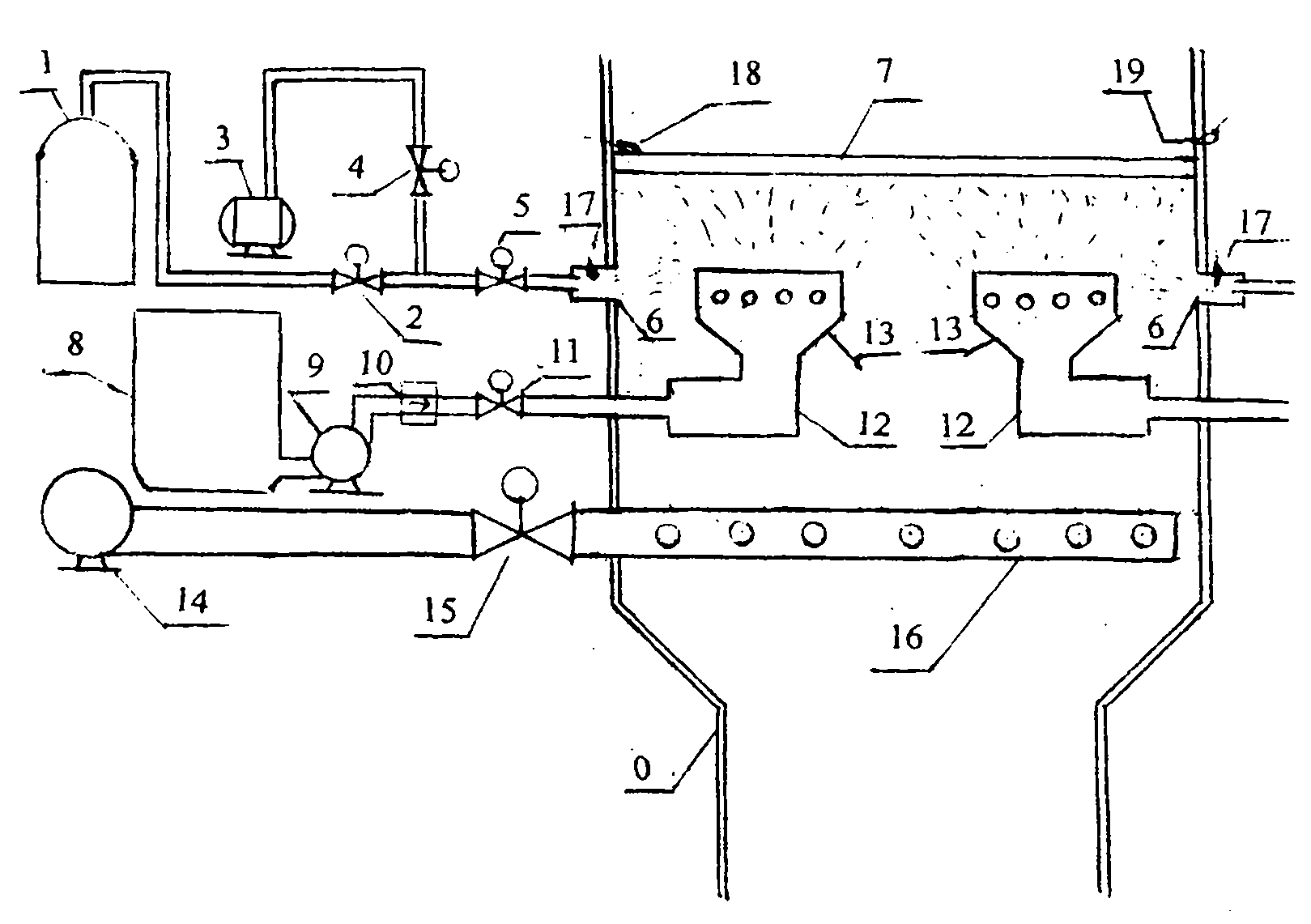 Incinerator for processing smoke gas generated by waste incineration by utilizing incineration method