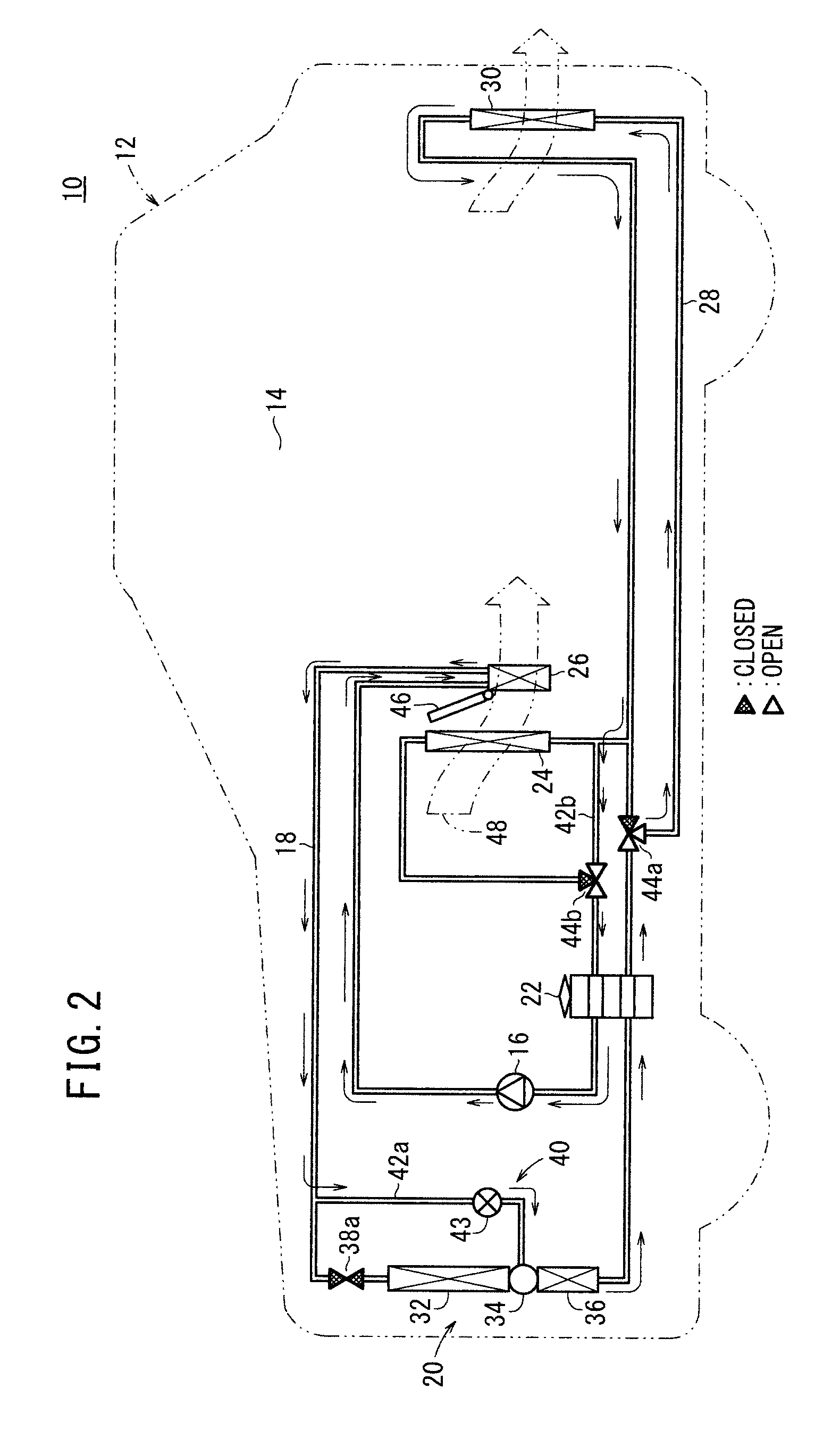 Operation method of heat pump-type vehicle air conditioning system