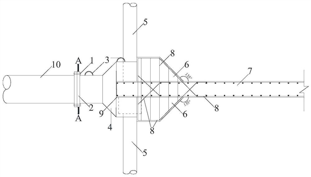 A support system suitable for island support and its application