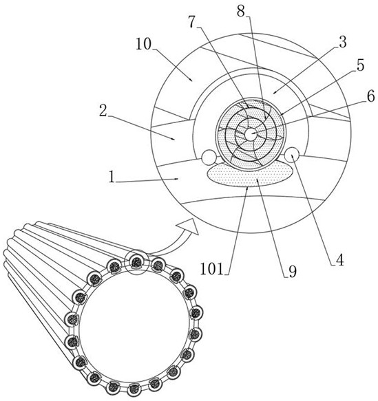 High-wear-resistance pure rubber hose