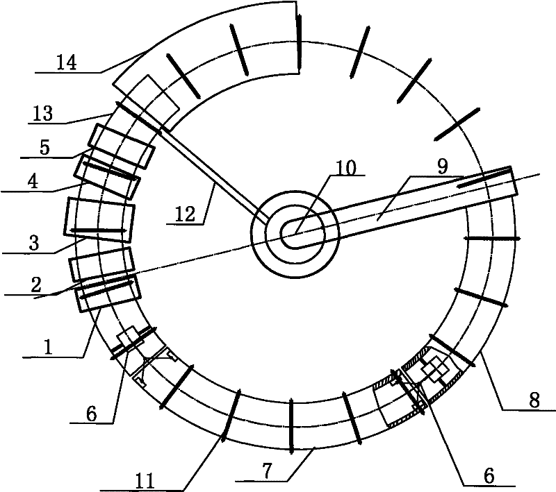 Hot bending bent pipe fan-shaped corrosion prevention operation device and corrosion prevention operation method