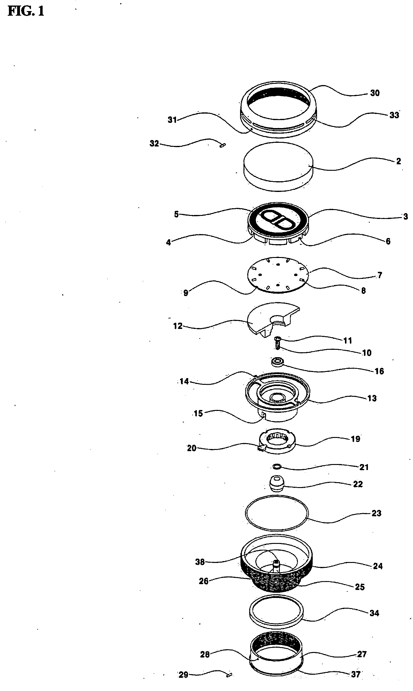 Flickering device for automobile wheel