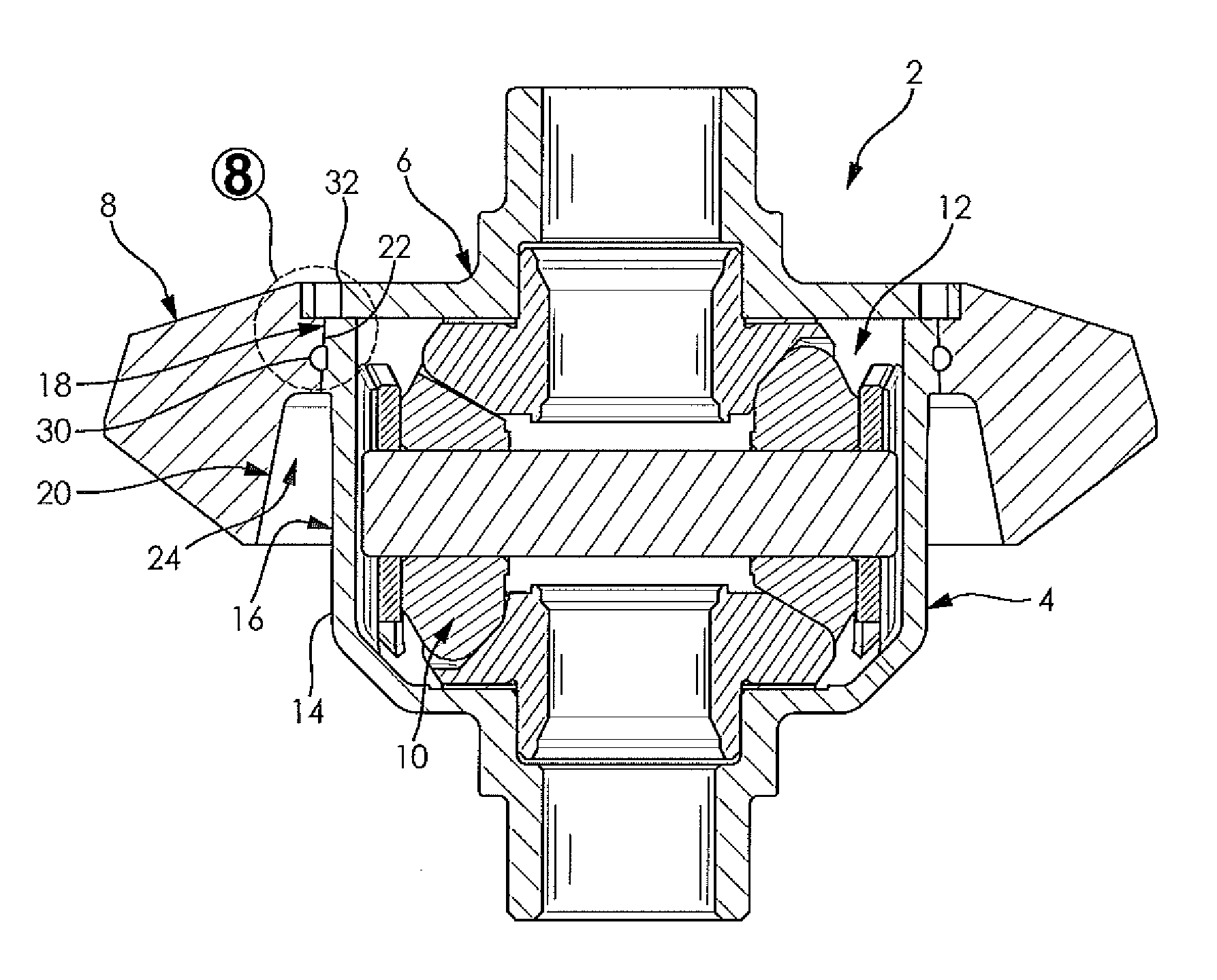 Flow-formed differential case assembly