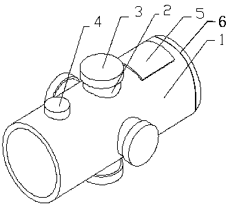 Filtering and flow dividing device