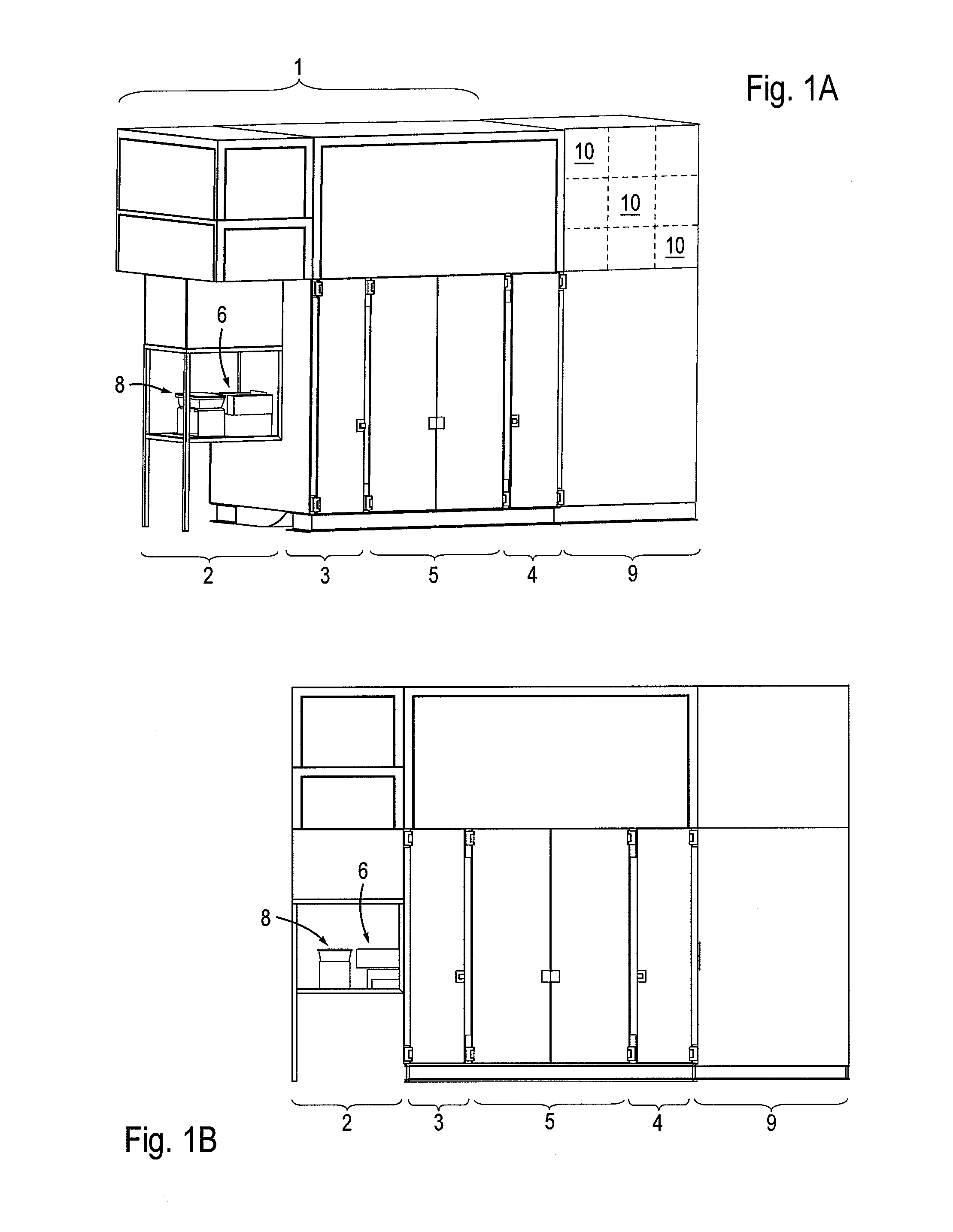 Installation for sterilizing objects by means of a radiation source