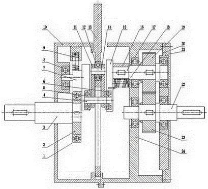 A swing arm type pulse continuously variable transmission