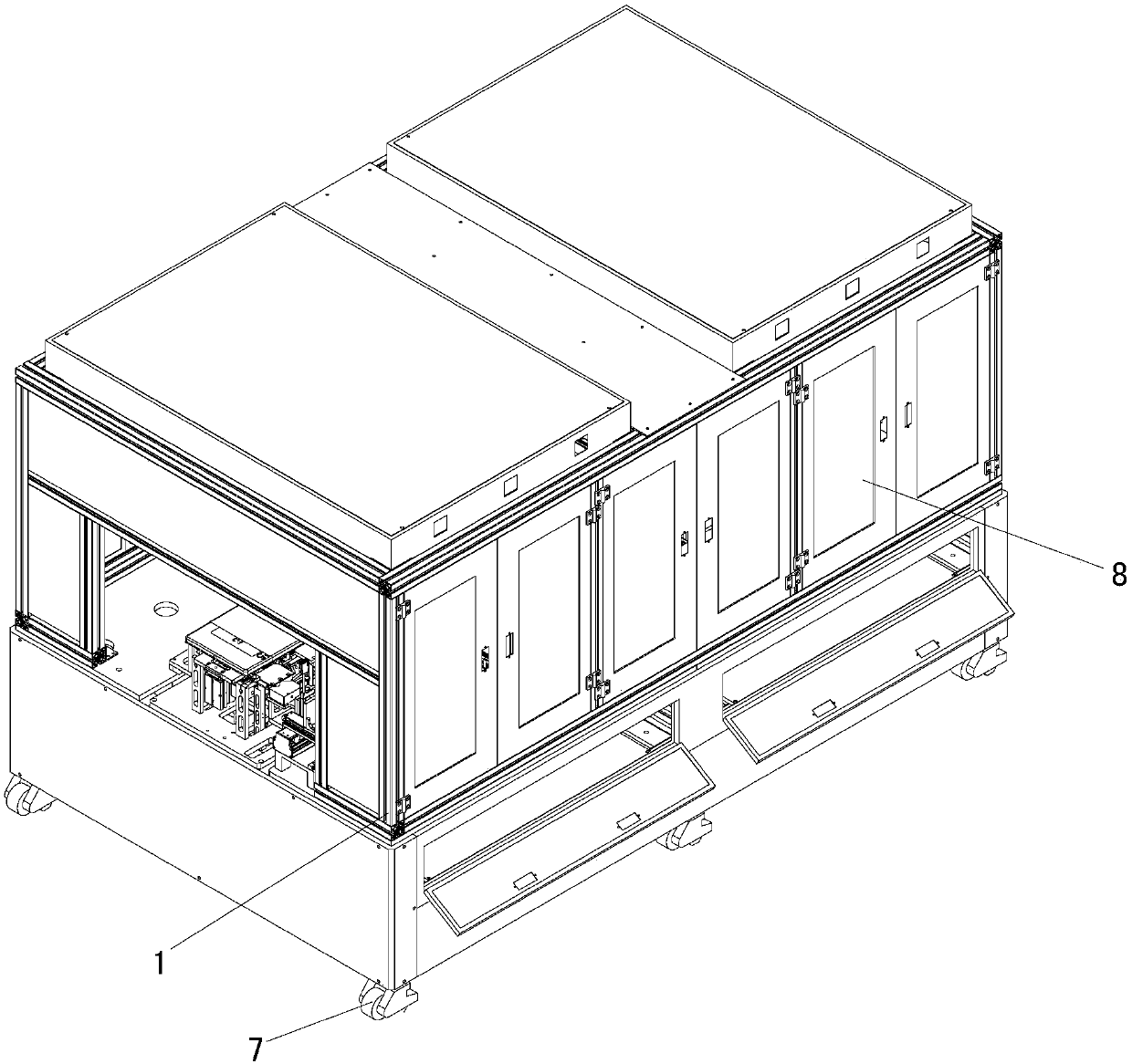 Device for detecting sizes of gap and height difference of laptop