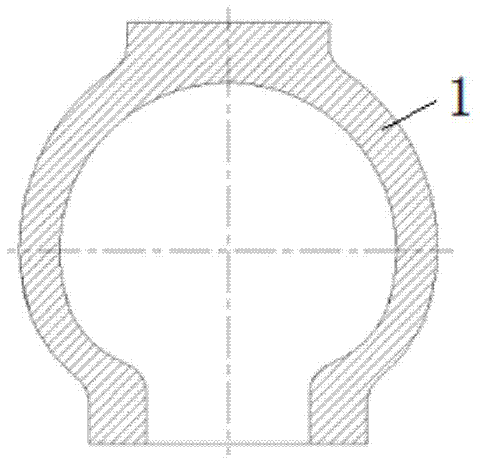 Casting method of mud pump air dome shell for bearing pressure