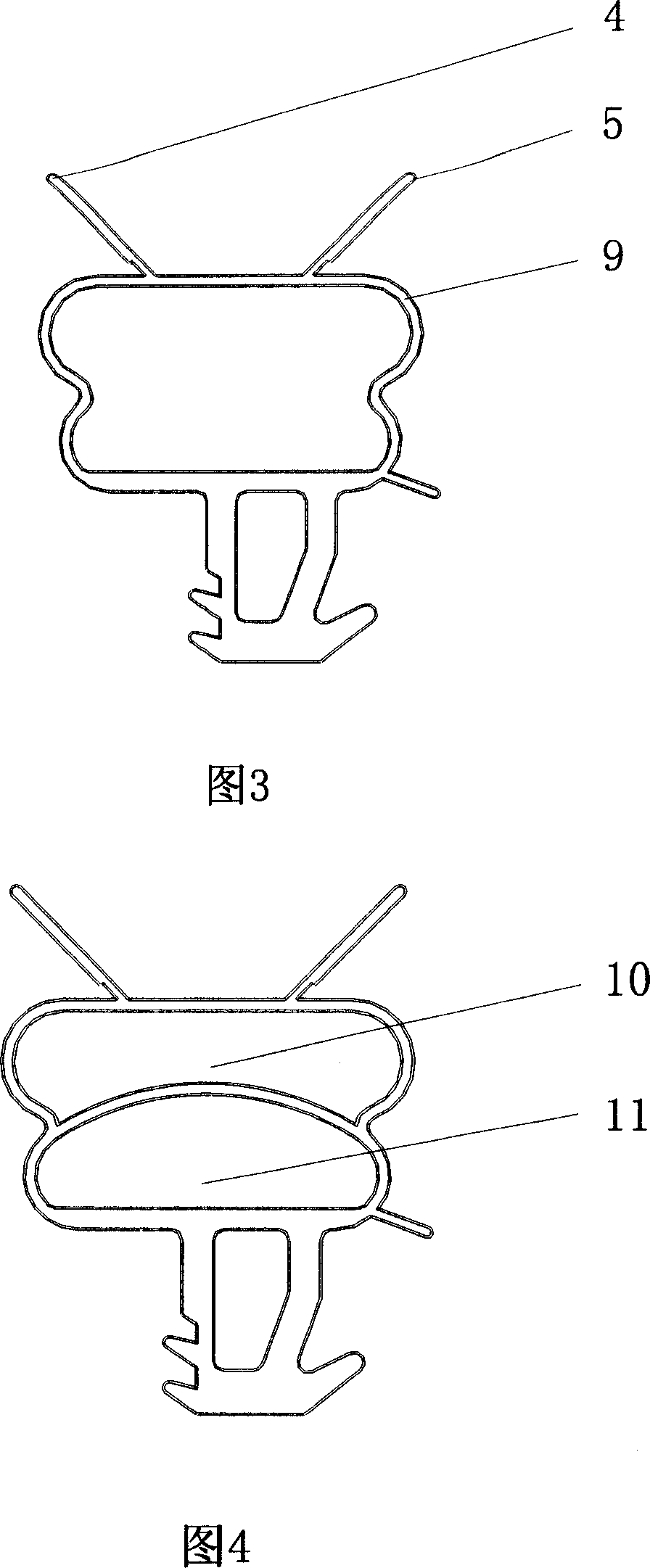 Door seal structure in refrigerator