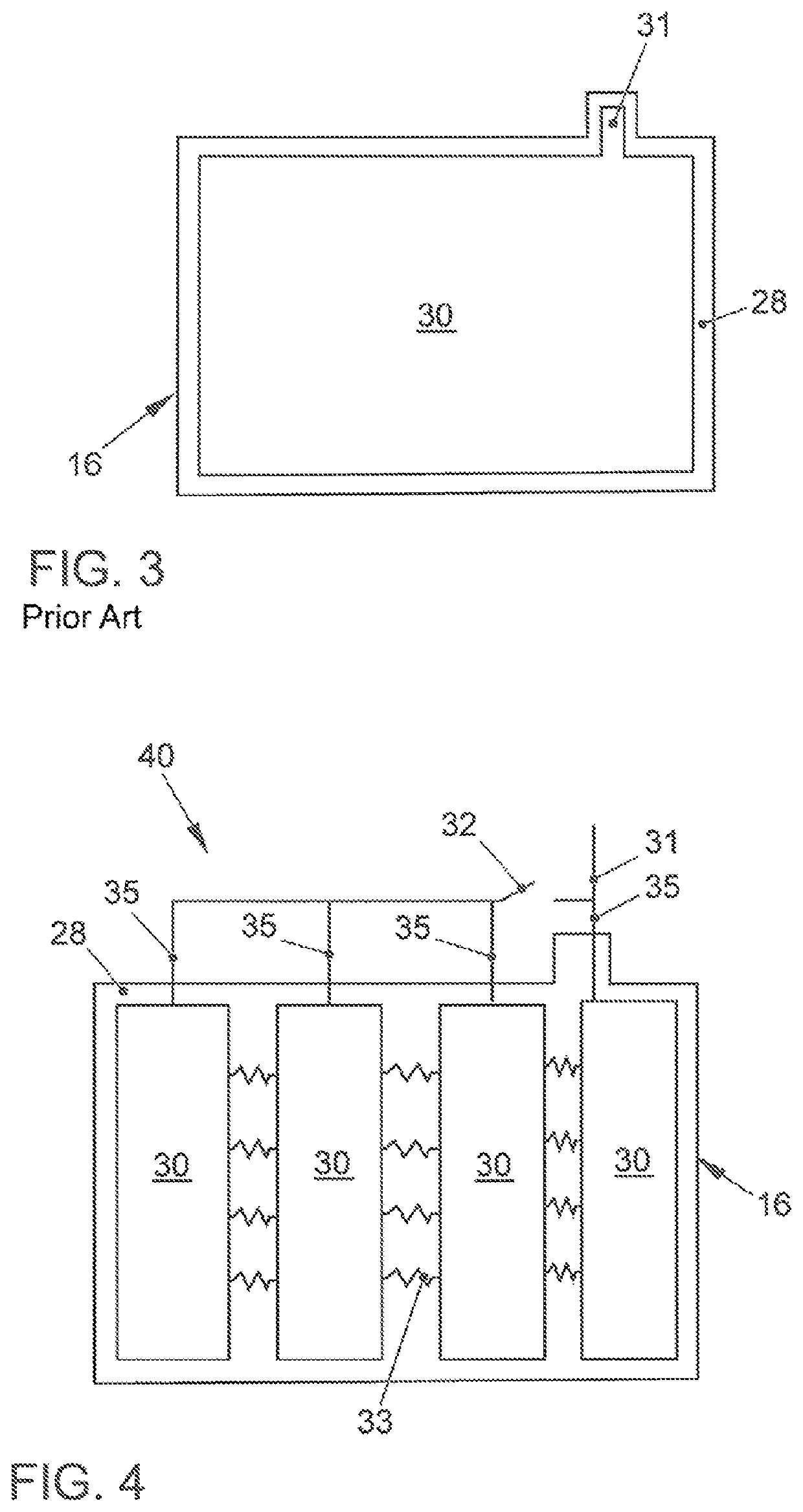 Electrical contact device for a fuel cell stack