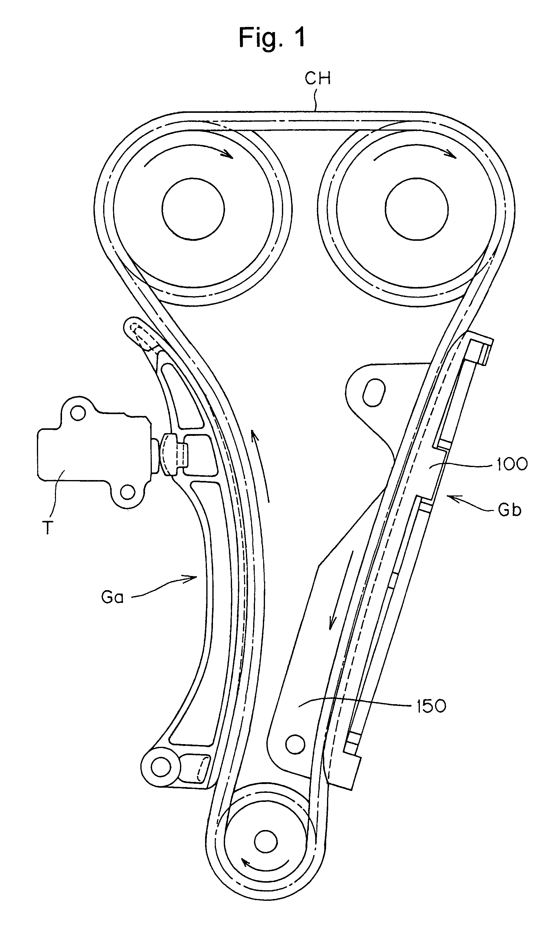 Sliding contact guide for transmission device