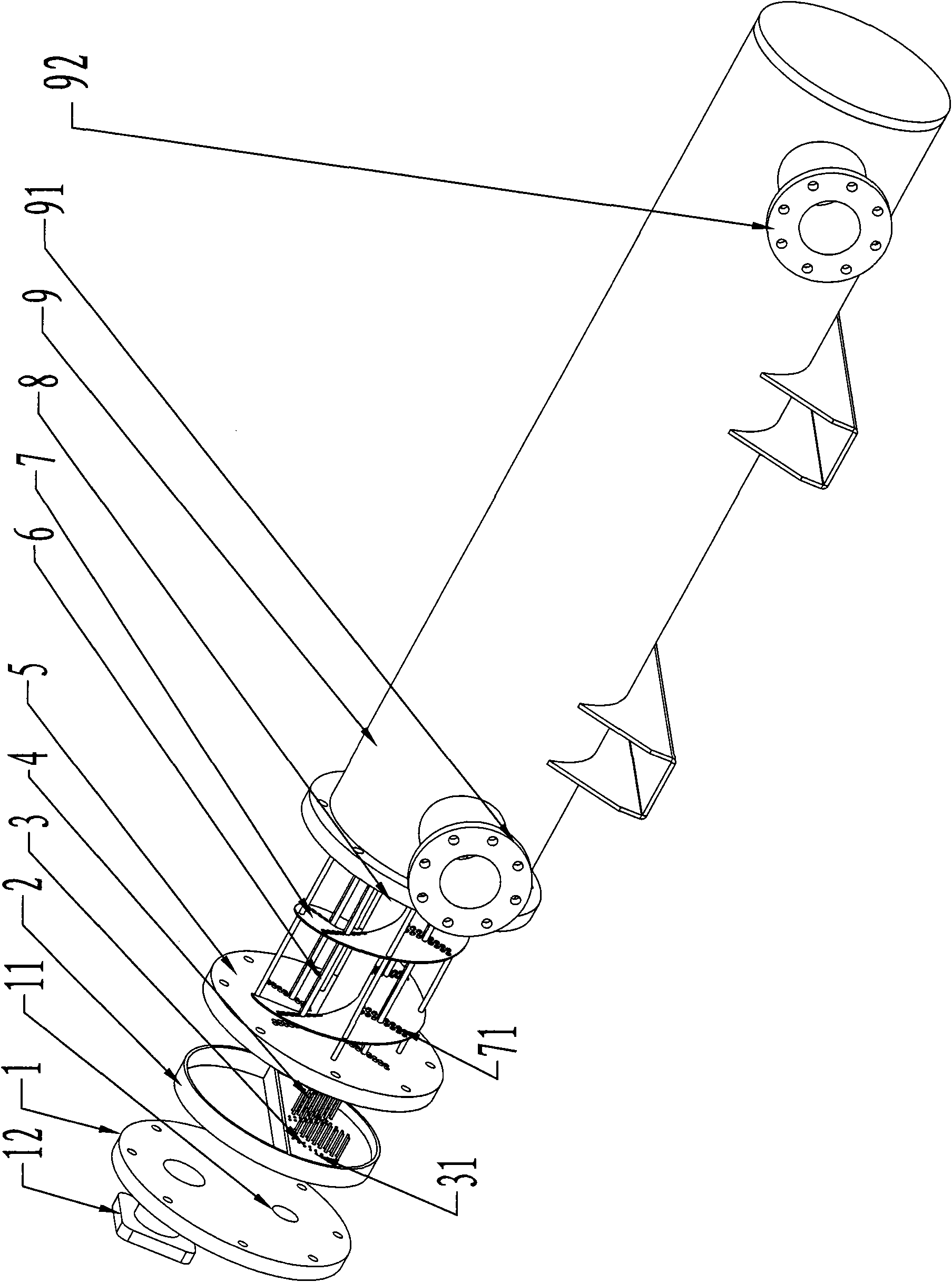 Shell and tube heat exchanger