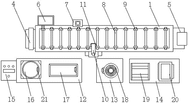 Stainless steel aseptic needle tubing scrubbing, deoiling, electrolyzing and demagnetizing automatic production line