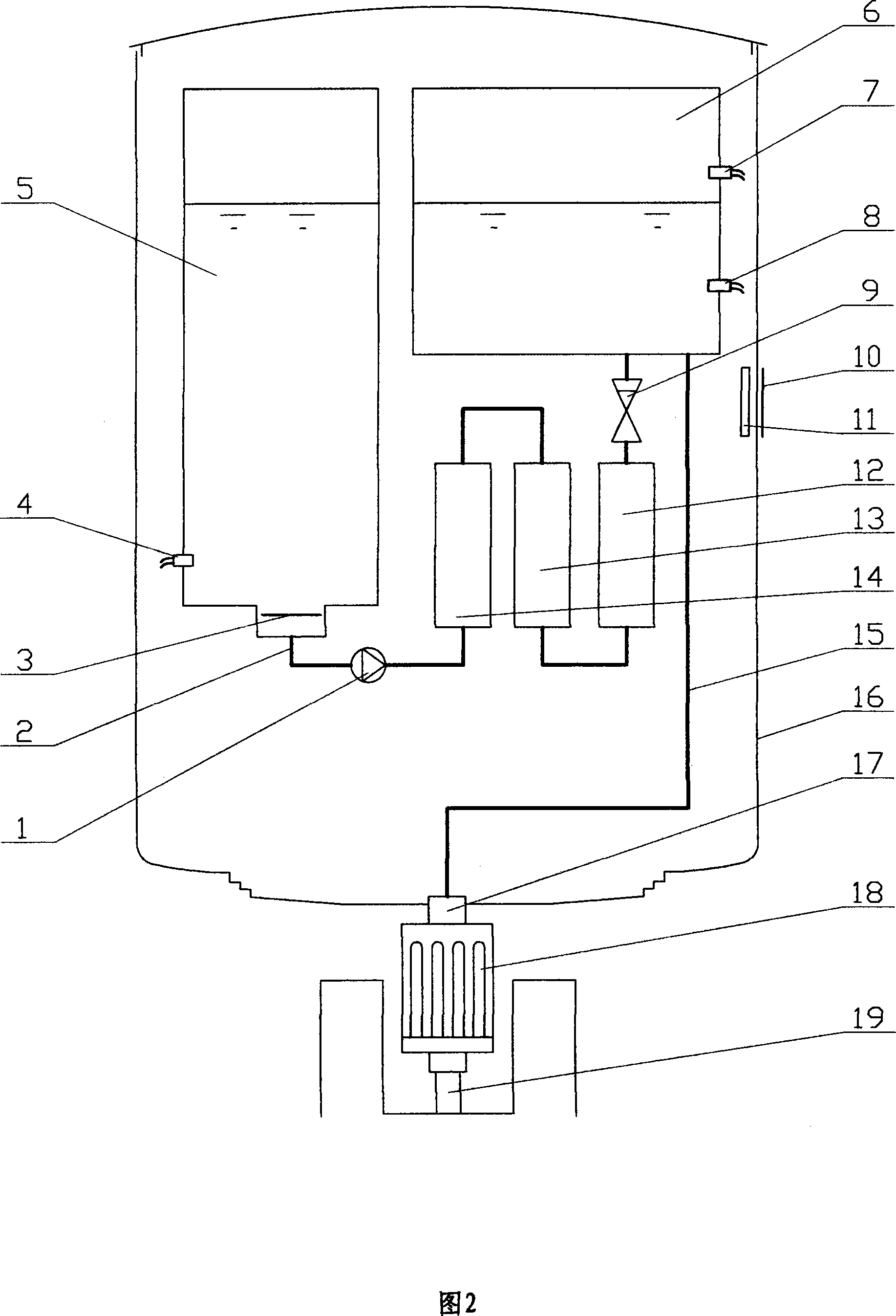 Filter element service life detecting method and device of water purifier specially for drinking-water machine with power