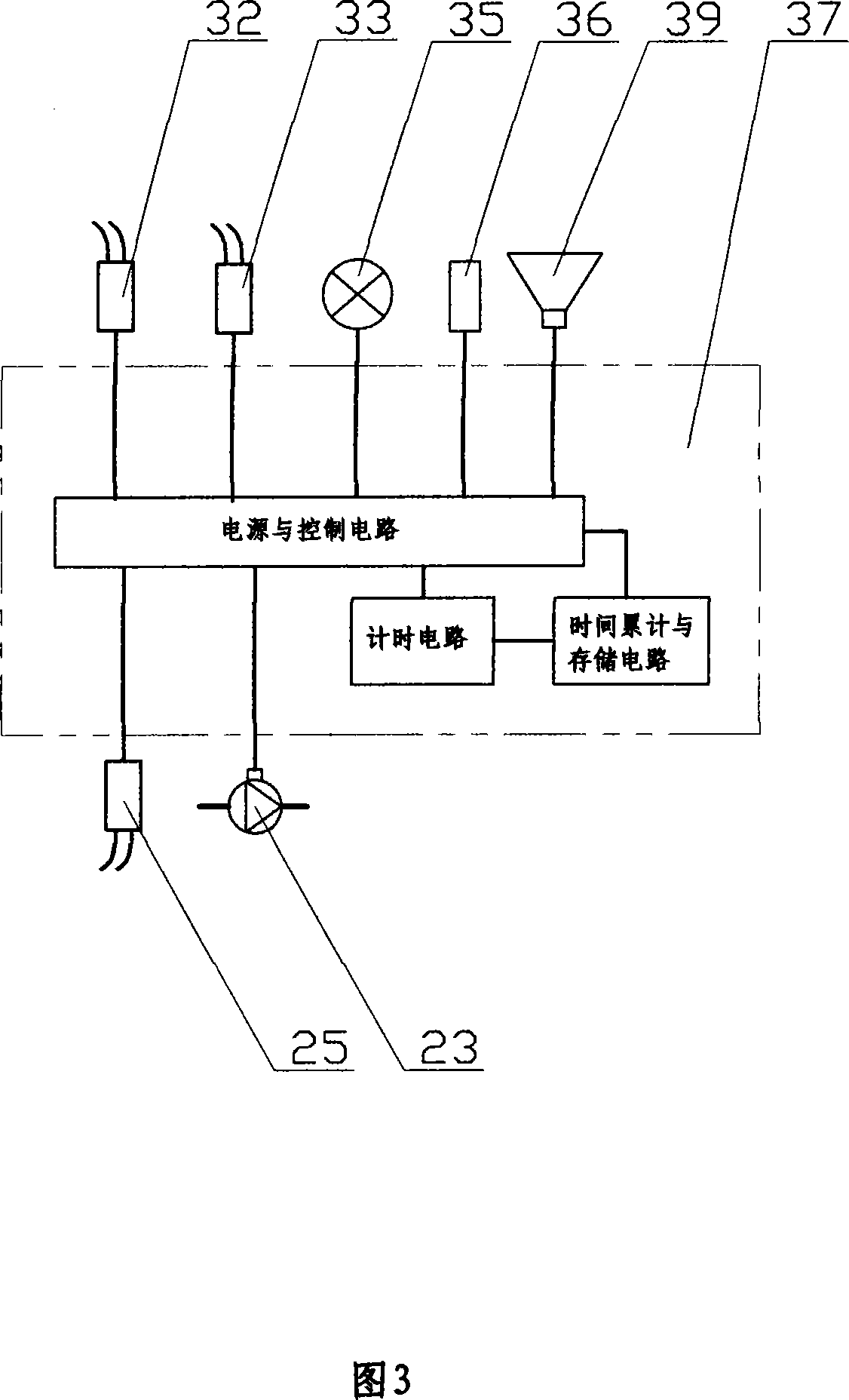 Filter element service life detecting method and device of water purifier specially for drinking-water machine with power