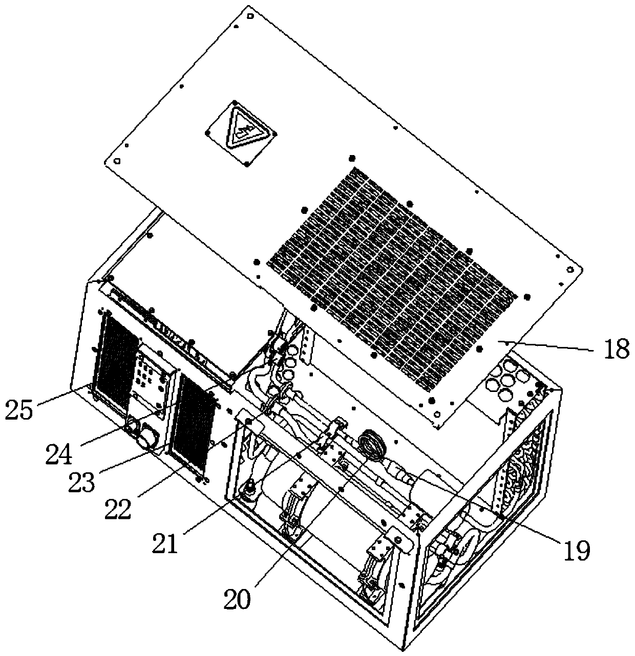 Vehicle-mounted air conditioning device with improved structure