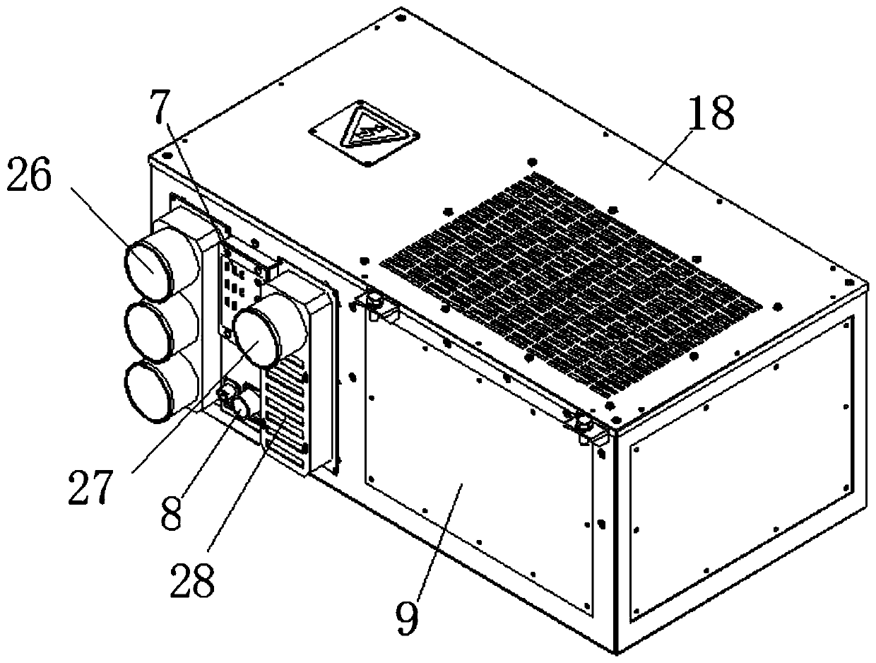 Vehicle-mounted air conditioning device with improved structure