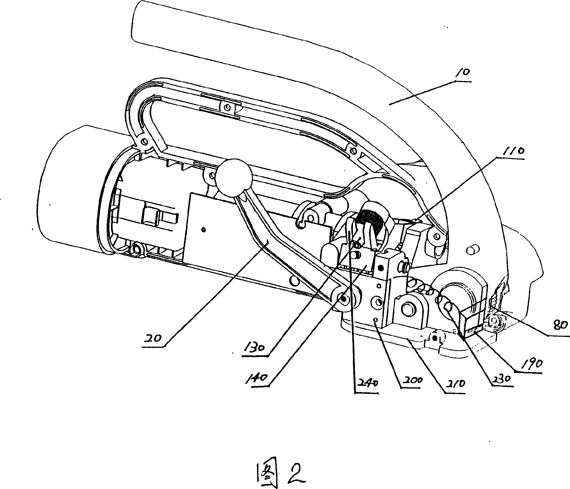 Technique for manufacturing packer with belt press and mechanism for loosing belt setup independently