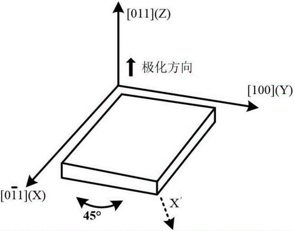 Piezoelectric transformer based on single crystal surface cutting mode