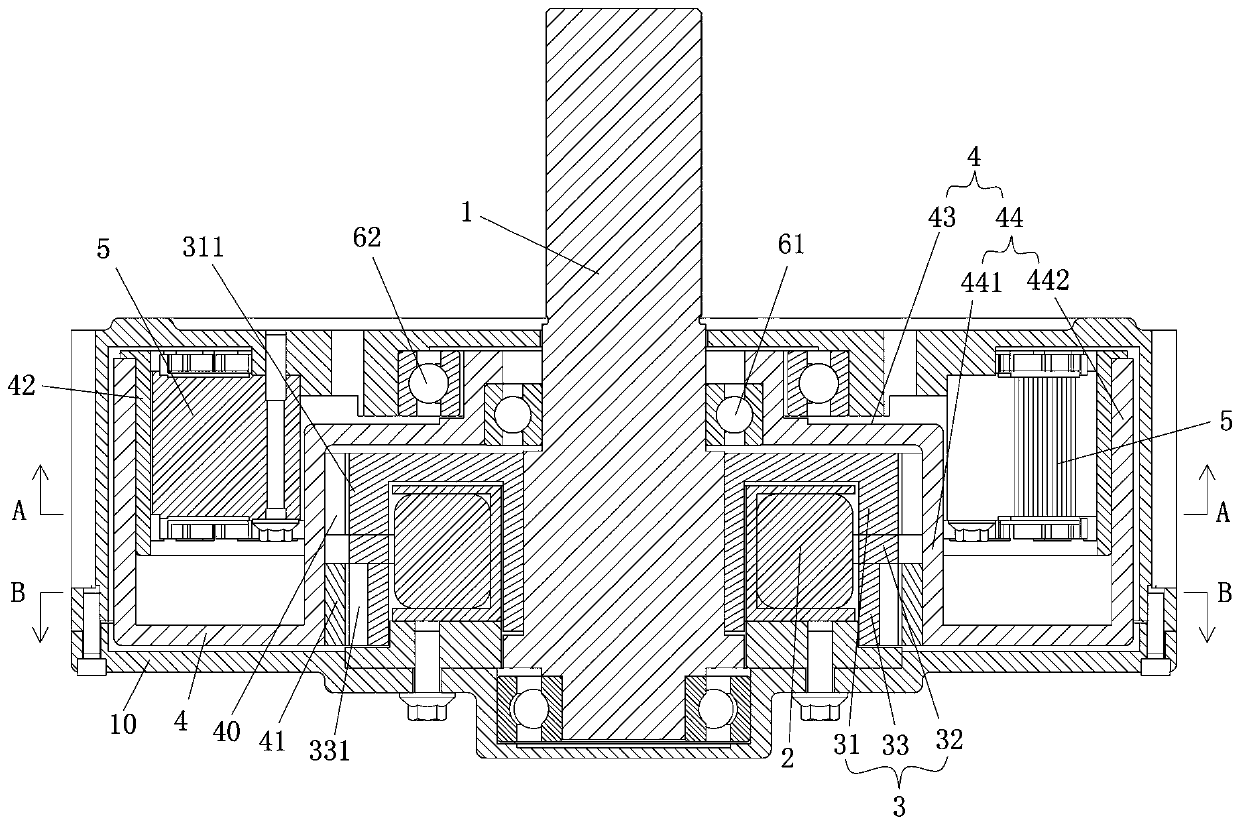 Sliding torque-changing motor