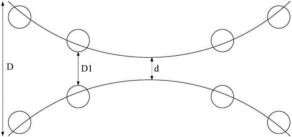 Test model for simulating wind-deviation inter-phase flashover of single-conductor power transmission lines and method for applying test model