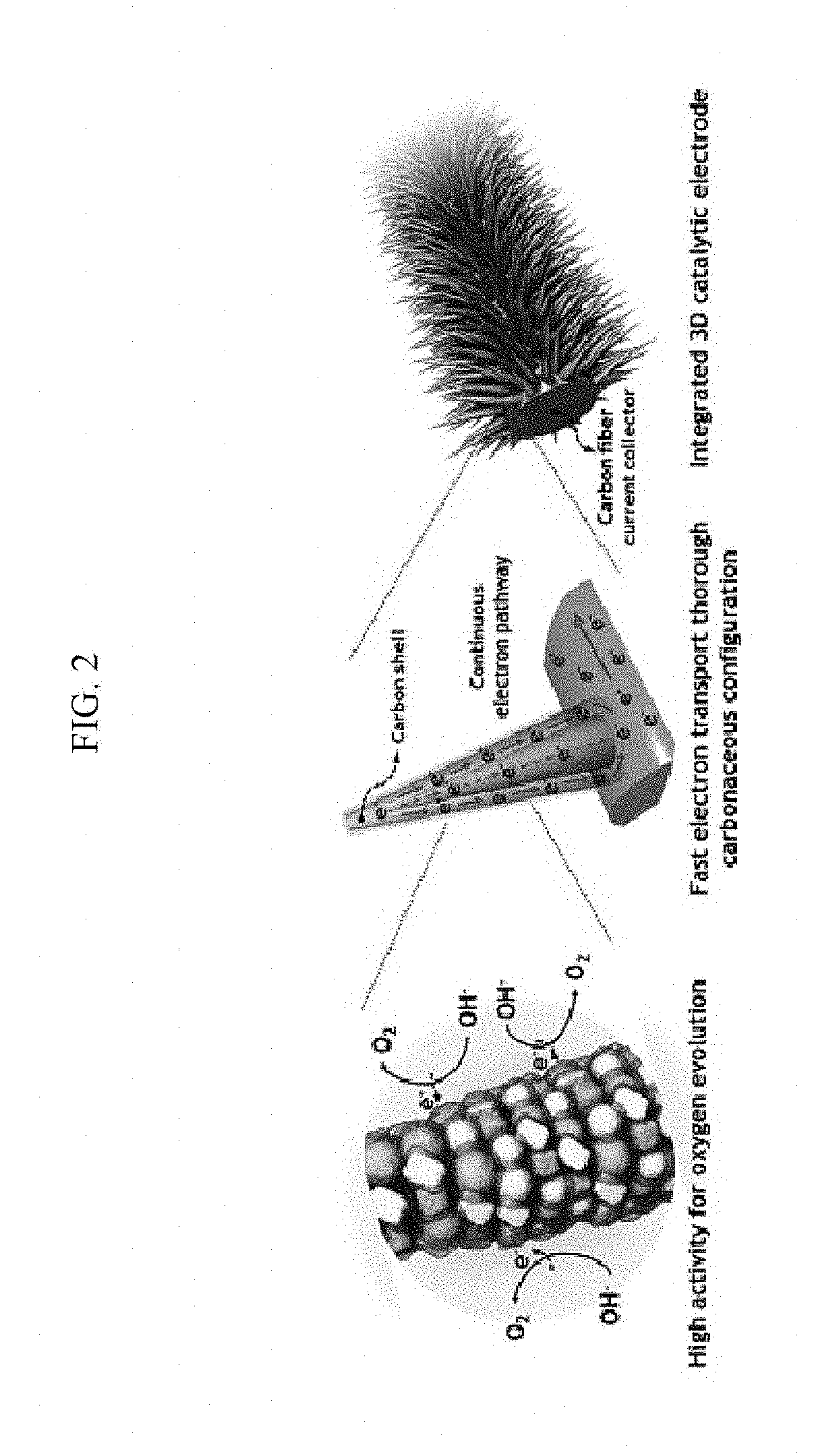 Catalyst electrode for oxygen evolution and method for preparing the same