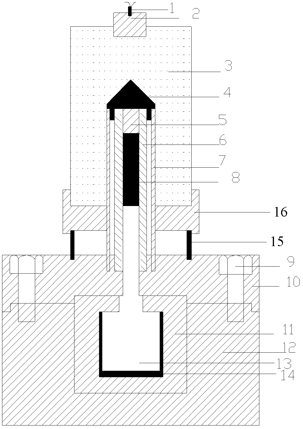 High-quenching-rate material impact synthesis and recovery device