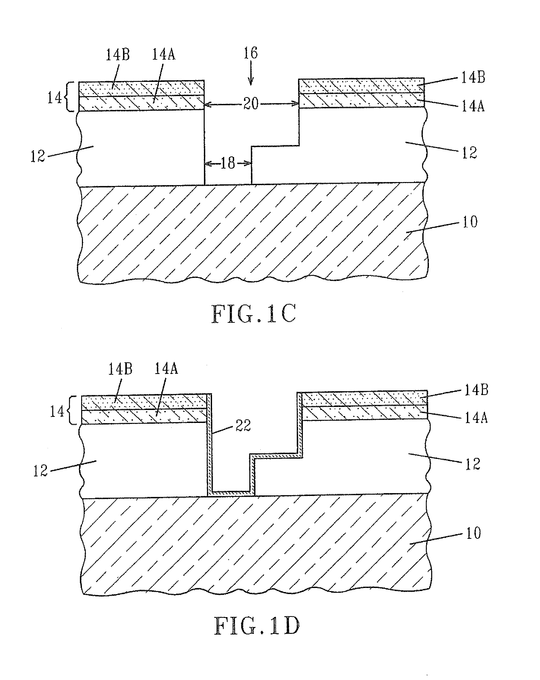 Hardmask for improved reliability of silicon based dielectrics